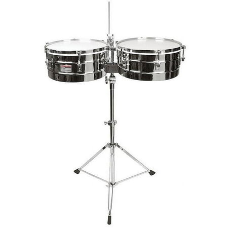 Rhythm Tech RT5345-U Timbales-Chrome with Stand