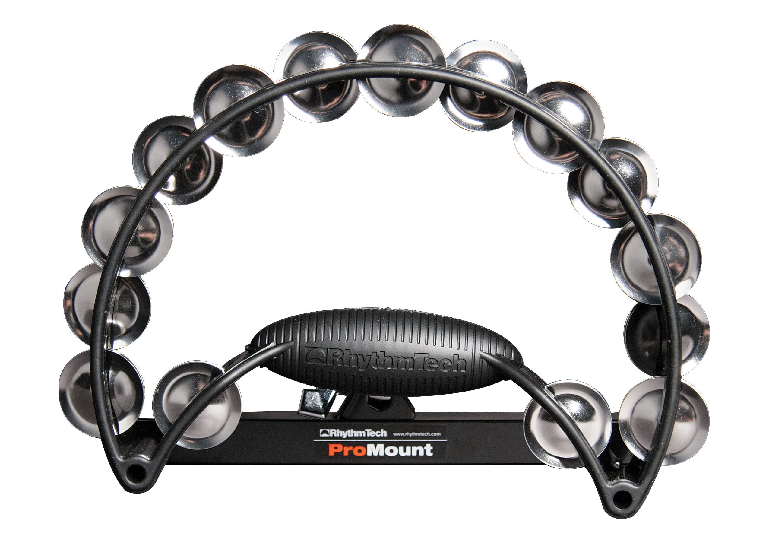 Rhythm Tech RTPRO10 Pro Tambourine Black/Black Nickel Steel Jingles