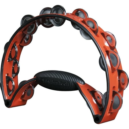 Rhythm Tech RTPRO30 Pro Tambourine Red/Black Nickel Steel Jingles