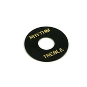 Rhythm/Treble Ring For Les Paul - BLACK WITH GOLD PRINT