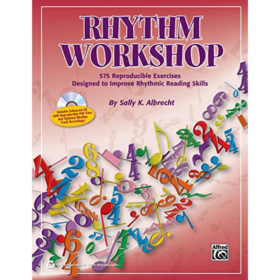 Pre-Owned Rhythm Workshop: 575 Reproducible Exercises Designed to Improve Rhythmic Reading Skills, Comb Bound Book & CD