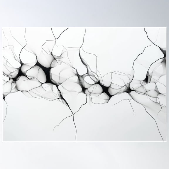 Rhythmic Bonds - Symbiotic Reverberations Collection Poster Wall Art, Modern Wall Decor For Living Room Bedroom, 16x24 UNFRAMED