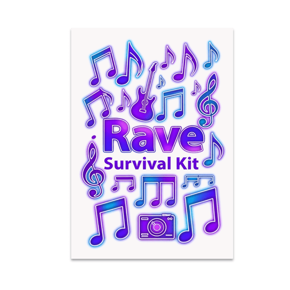 Rhythmic Rave Wall Decor - Rave Enthusiast - 13x19 Poster Print