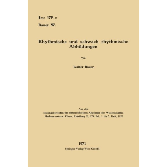 Rhythmische und schwach rhythmische Abbildungen, (Paperback)