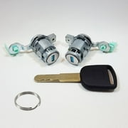Ri-Key Security - New Left and Right Door Lock Cylinder Set Driver and Passenger For Honda Element 2004 With One Matching Key