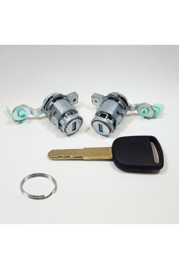 - New Left and Right Door Lock Cylinder Set (Driver and Passenger) For Honda Element 2010 With One Matching Key