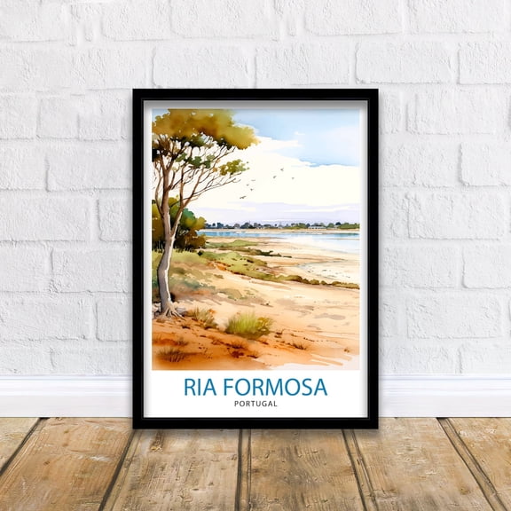 Ria Formosa Portugal Travel Printria Formosa Wall Decor Ria Formosa Portugal Travel Prints Ria Formosa Art Print Ria Formosa