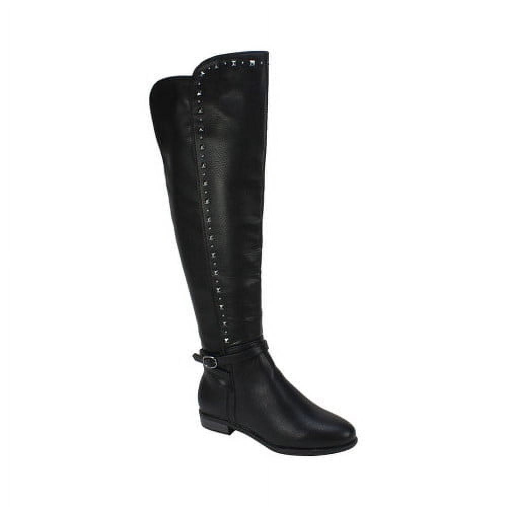 Rialto Women's Ferrell Riding Boot Black Size 5.5M-W - Walmart.com