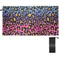 thumbnail image 1 of Rianbow Leopard Print Animal Beach Towel 31" x 71", Quick Dry Bath Towel Super Absorbent Lightweight Travel Towel for Beach Yoga Swim Sport Camping Holiday, 1 of 7