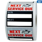Riapawel 100Pcs Oil Change Service Reminder Stickers Oil Change Auto Maintenance Service Due Reminder Stickers Labels