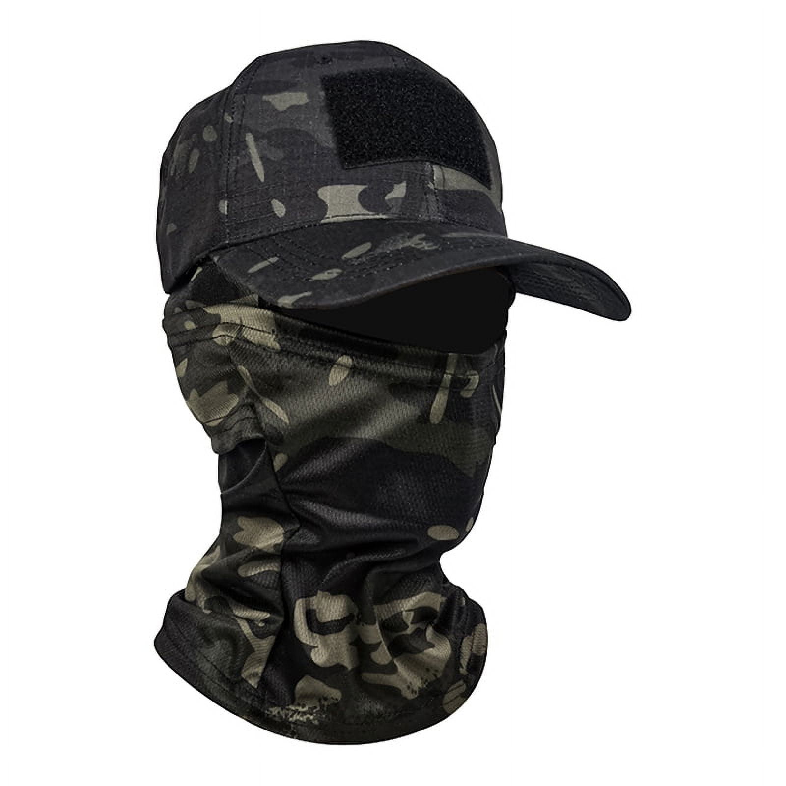 Riapawel Camouflage Hood Army Baseball Caps Snapback Sun Hats Men Outdoor  Hiking Alpine Cap Camouflage Full Face Headgear Cover 