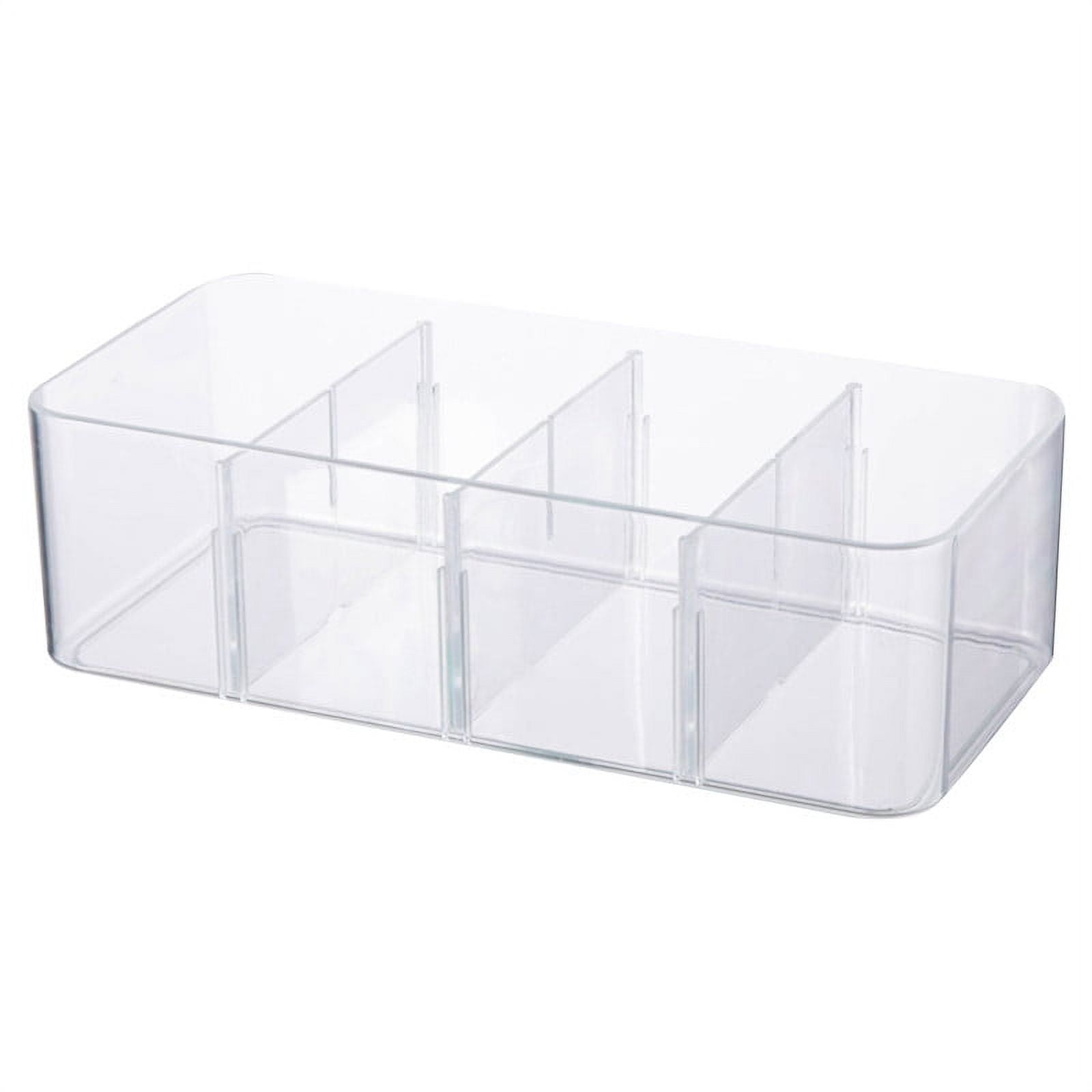 Clear acrylic storage bins deals