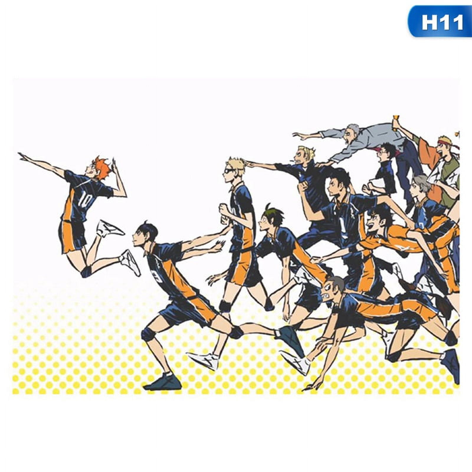 Riapawel Japanese Anime Theme Poster,Cool Anime Haikyuu Wall Art Print  Decor Posters Suitable for Boys Home Bedrooms Living Rooms  etc.16.5\x11.8\ 