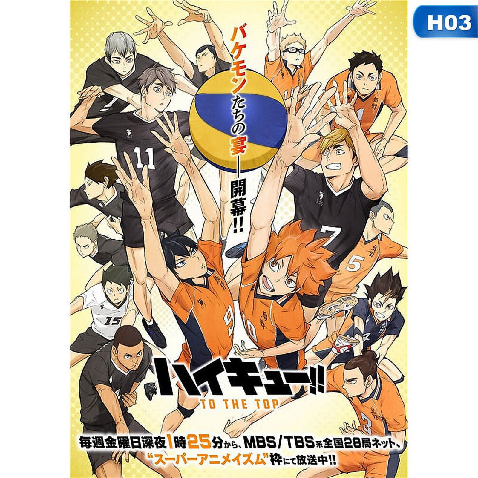 Haikyuu Poster Season 1 Framed On Paper Print