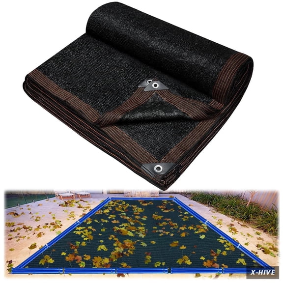 Riare 16x32FT Rectangle Pool Leaf Net Cover for Above Ground/Inground Pools