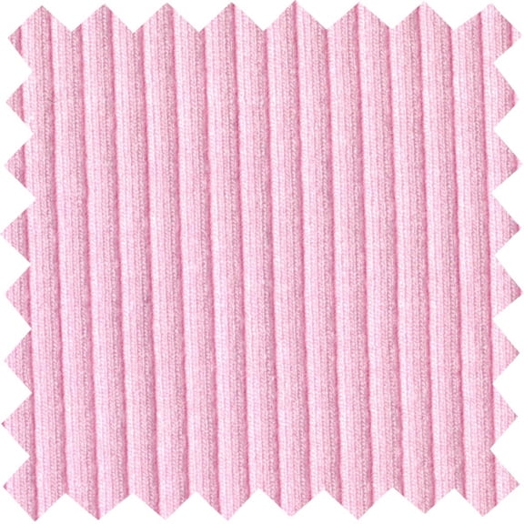 Rib 4*2 Jersey Skinny Bodycon Shapewear Knit Fabric Stretch Dress Top Craft (BABYPINK, 1.5"x1.5"SampleOfFabric)