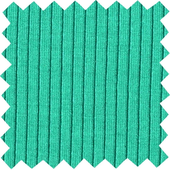 Rib 4*2 Jersey Skinny Bodycon Shapewear Knit Fabric Stretch Dress Top Craft (PARISGREEN, 1.5"x1.5"SampleOfFabric)