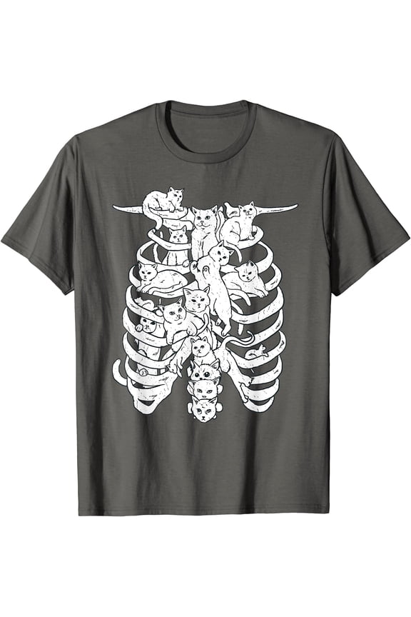 Rib Cage Cats Pastel Goth Clothes Aesthetic Egirl Alt Gothic T-Shirt, Unisex T-Shirt