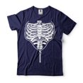 thumbnail image 1 of Rib Cage Zipper Shirt Halloween Skeleton Shirt Halloween Scary Costume Funny Halloween Shirt (Small Navy Blue), 1 of 6