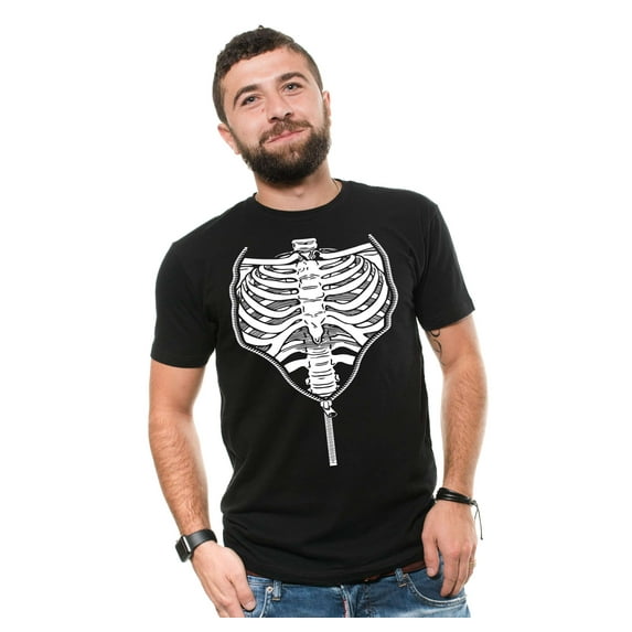 Rib Cage Zipper Shirt Halloween Skeleton Shirt Halloween Scary Costume Funny Halloween Shirt