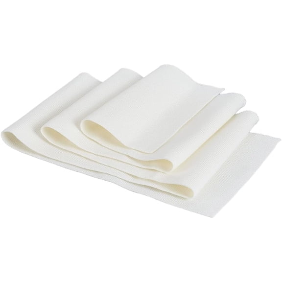 Rib Cuffing Fabric 38"x5.8" Stretch Fine Ribbing Knit Fabric Ivory White Elastic Knit Material for Waistband Neckband Cuffs Jacket Extension Clothing Accessories Colorful