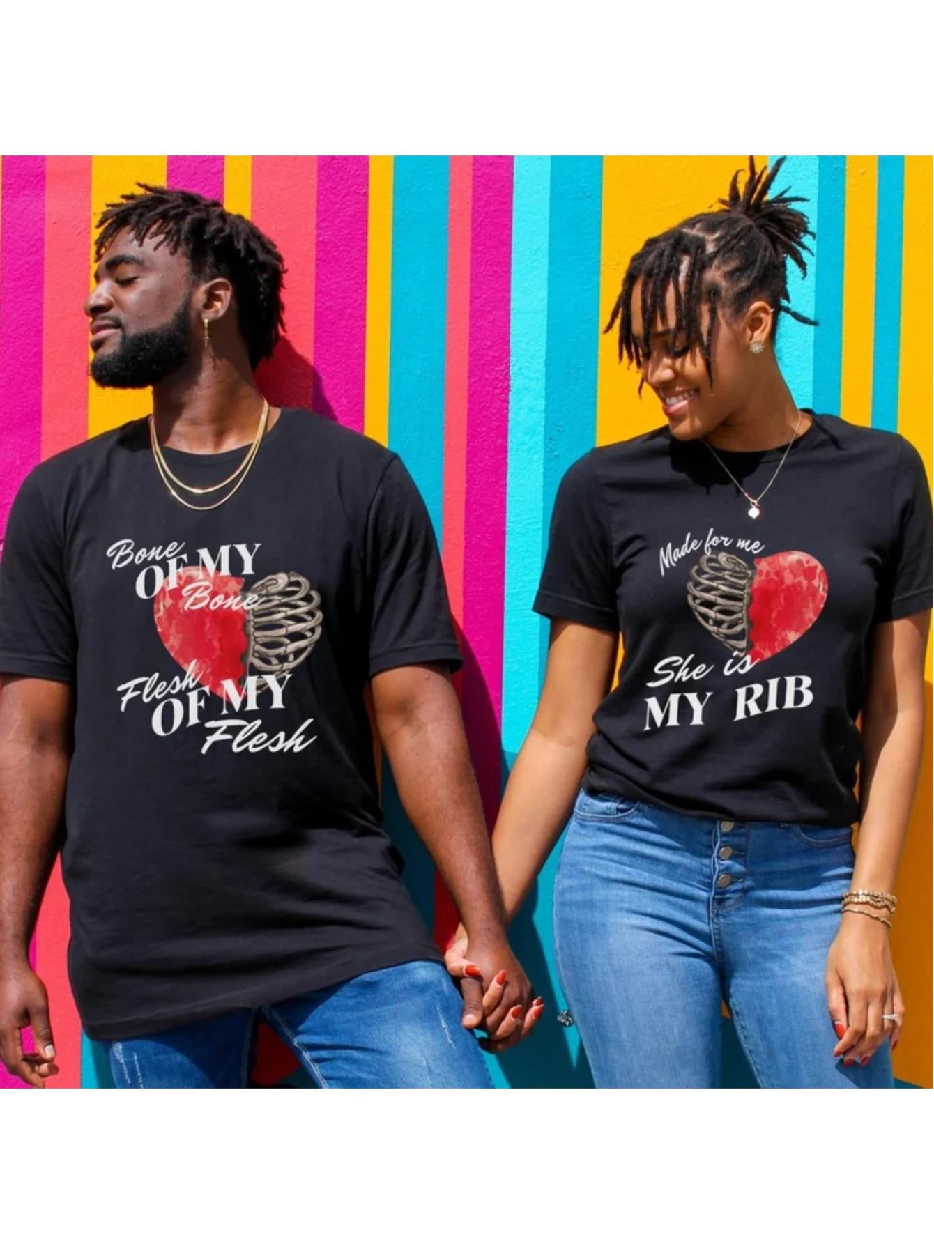 My Rib Genesis Christian couple Tee Couples Matching Shirts for Him and ...