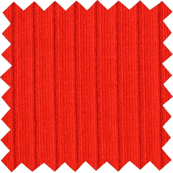 Rib Jersey Colorado 5*3 Knit Fabric Stretch Fabric Soft Fabric Sewing Fabric (TANGERINE, 1.5"x1.5"SampleOfFabric)