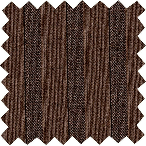 Rib Jersey Mississippi 10*4   Knit Fabric Stretch Fabric Soft Fabric Jersey (BROWN, 1.5"x1.5"SampleOfFabric)