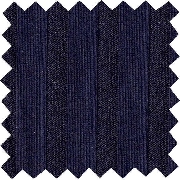 Rib Jersey Mississippi 10*4   Knit Fabric Stretch Fabric Soft Fabric Jersey (NAVY, 1.5"x1.5"SampleOfFabric)