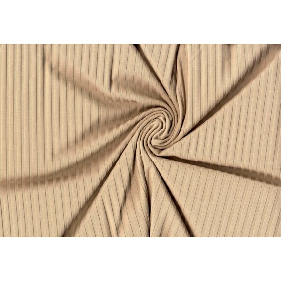 Rib Jersey Mississippi 10*4 Knit Fabric Stretch Fabric Soft Fabric Jersey (TOAST, ByYard)