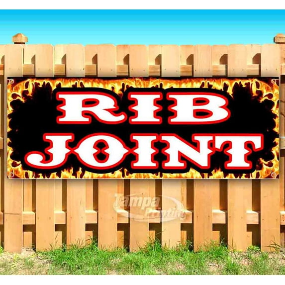 Rib Joint 13 oz Vinyl Banner With Metal Grommets