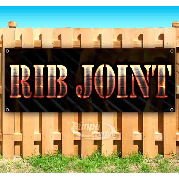 Rib Joint 13 oz Vinyl Banner With Metal Grommets