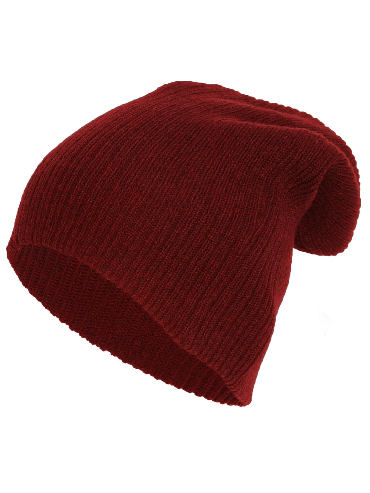 Burgundy Woman’s Slouch Beenie hat *NWT* Knitted Beanie Burgundy Womens Slouchy Style Sparkle Knit  main image 4