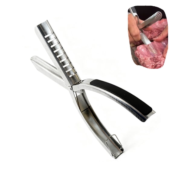 Rib Membrane Removal Tool, Rib Prep Tool, Stainless Steel BBQ Rib Skinner Tool
