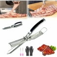 thumbnail image 1 of Rib Membrane Removal Tool,Stainless Steel Rib Prep Tool Membrane Remover,BBQ Rib Prep Tool with Arc Clamp & Non-Slip Grip for Easy Rib Skinner,Kitchen Gadgets for Barbecue Enthusiasts & Chefs, 1 of 7