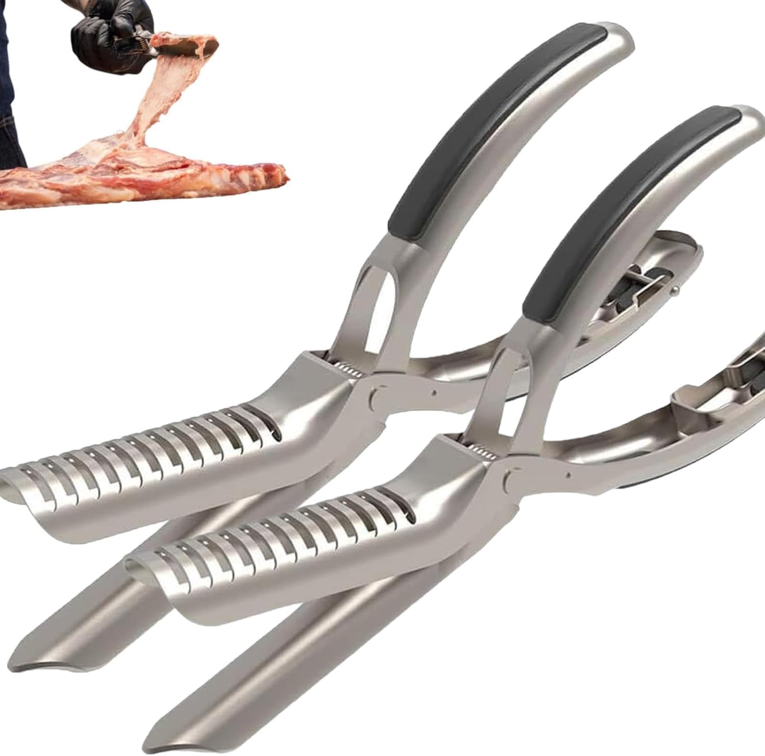Rib Prep Pro, BBQ Rib Skinner, Rib Membrane Remover Stainless Steel ...