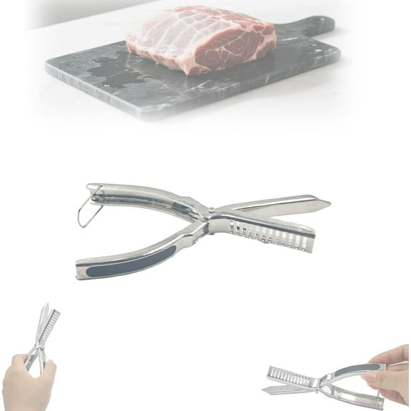 FMNGOP Stainless Steel Grill Tool Sets, Silver - 1 pcs