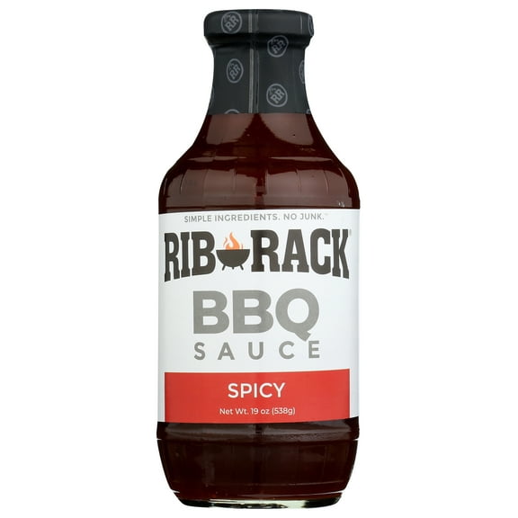 Rib Rack Barbecue Sauce, Hot Cayenne, 19 Oz