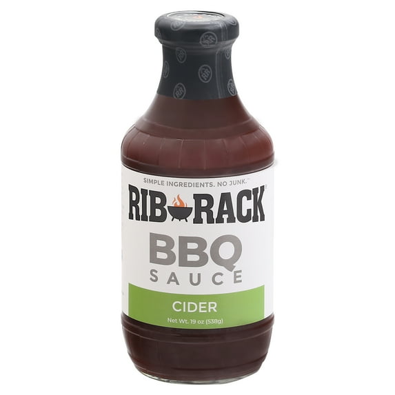 Rib Rack Campfire Cider Barbecue Sauce 19 oz (Pack Of 6)