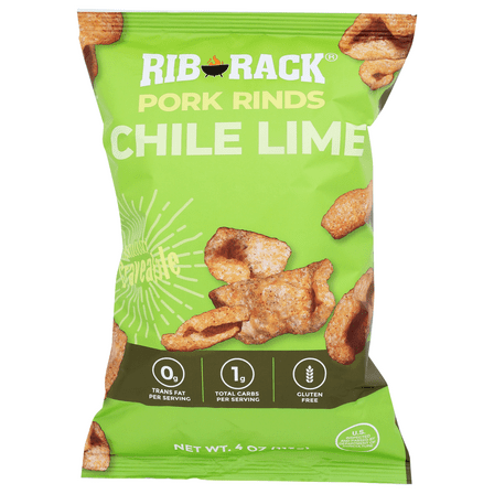 Rib Rack Chile Lime Pork Rinds 4oz