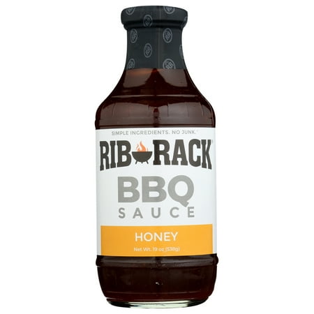 Rib Rack Honey BBQ Sauce, 19 oz