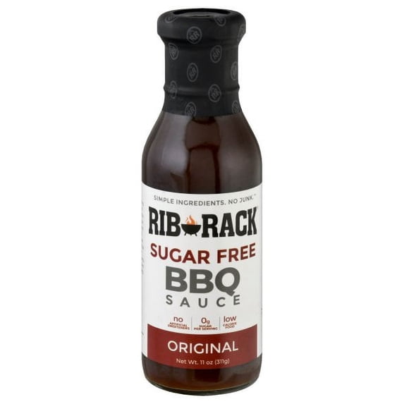 Rib Rack Original Sugar Free BBQ Sauce, 11oz