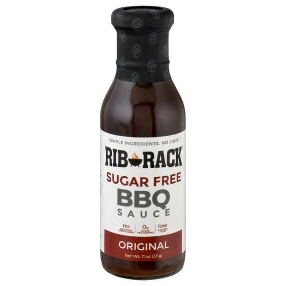 Rib Rack Original Sugar Free BBQ Sauce, 11oz