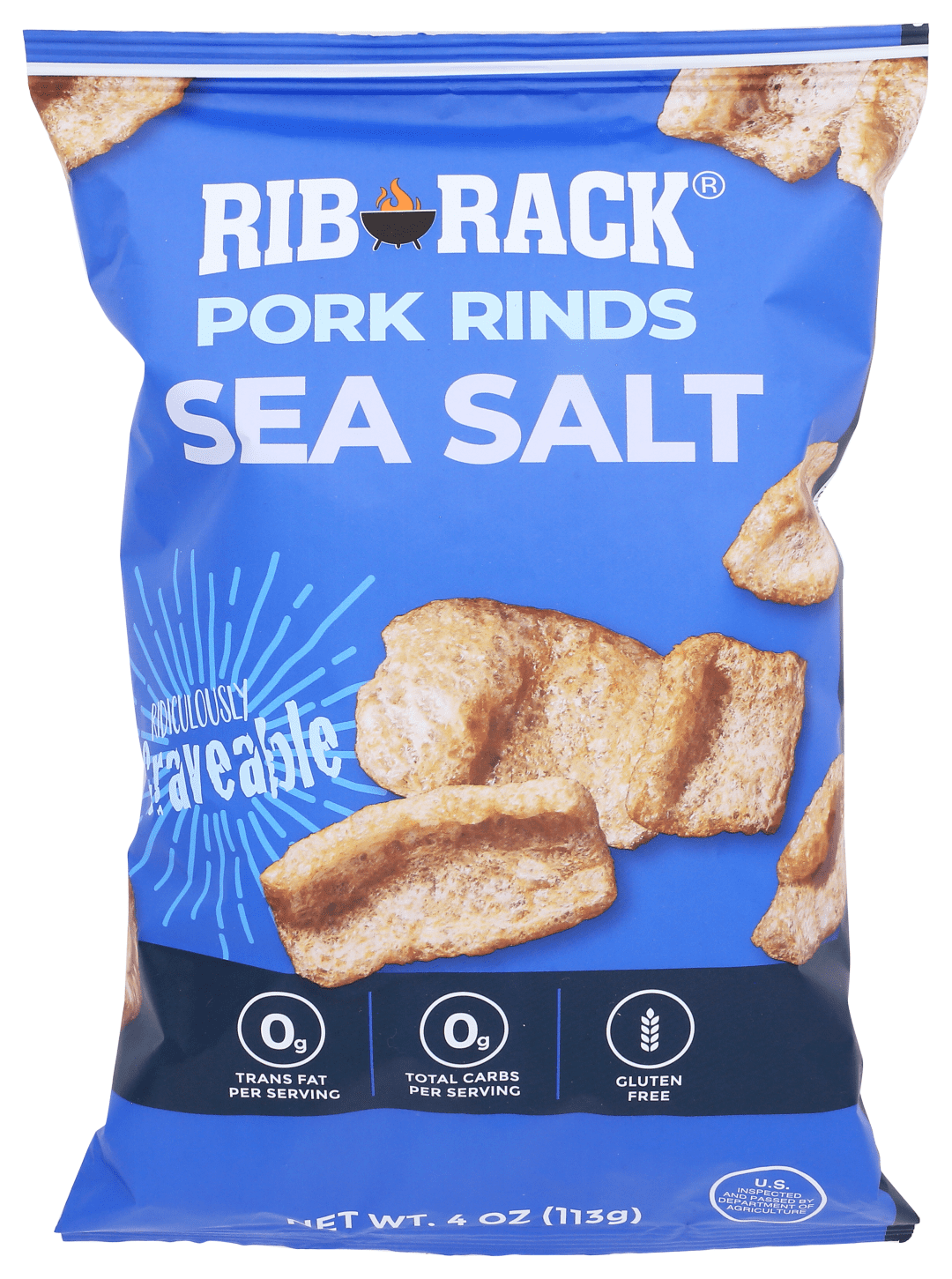 Rib Rack Sea Salt Pork Rinds 4oz