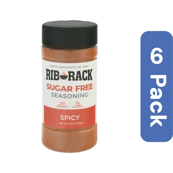 Rib Rack Spicy Sweet Seasoning Rub 5.5 oz (Pack Of 6)