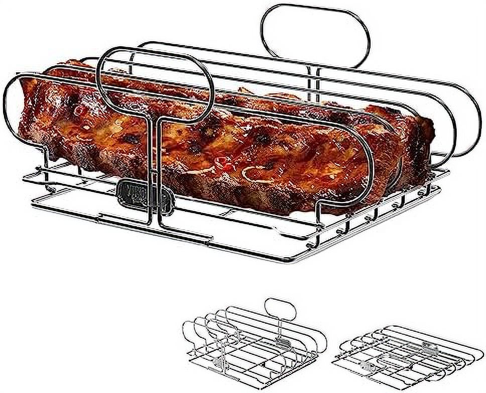 Rib Racks For Grilling And Rib Grilling Rack Rib Holder For Smoker