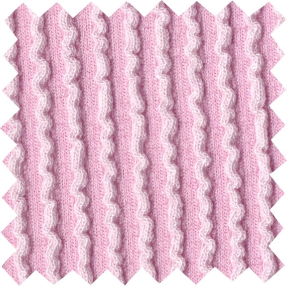Rib Urban Knit Fabric, Stretch Rayon Spandex, Soft Rib Sewing Craft (BABYPINK, 1.5"x1.5"SampleOfFabric)