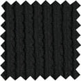 thumbnail image 1 of Rib Urban Knit Fabric, Stretch Rayon Spandex, Soft Rib Sewing Craft (BLACK, 1.5"x1.5"SampleOfFabric), 1 of 27