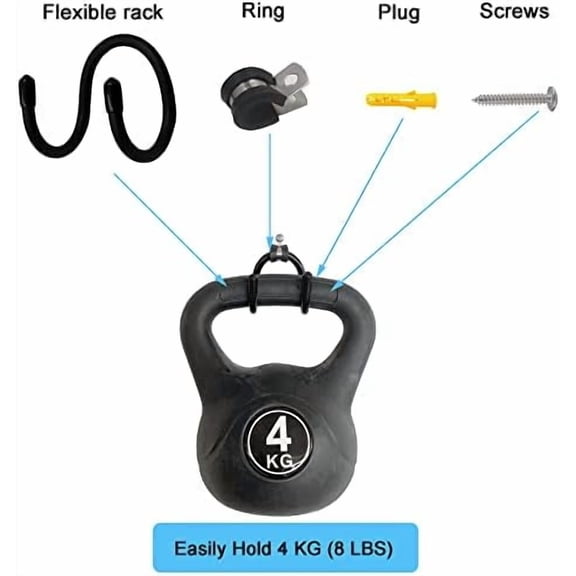 RibRave MINI Adjustable Sword , Wall Hook Display Hanger Wall Mount for Sword ,Dagger ,Axe,KeyBlade, etc- No Sword-Vertical Display-4/PK