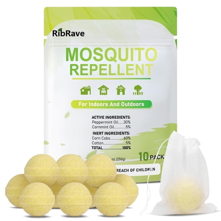 RibRave Mosquito Repellent, Mosquito Repellent Outdoor, Natural Mouse Repellent, 30Pills